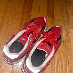 Red New Balance 2002R size 14